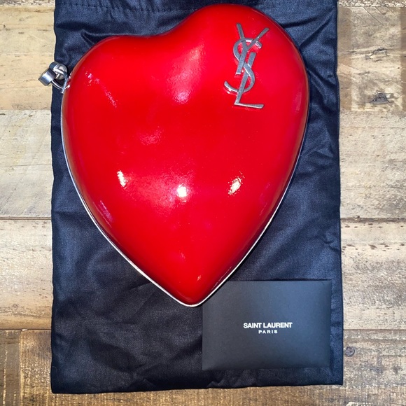 Saint Laurent Heart Love Box Clutch - Picture 12 of 14